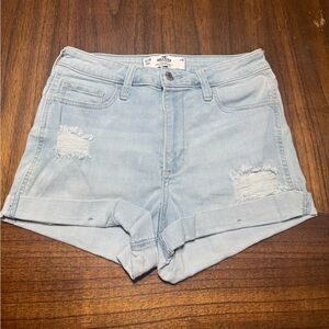 Hollister Women's Light Wash Jean Shorts